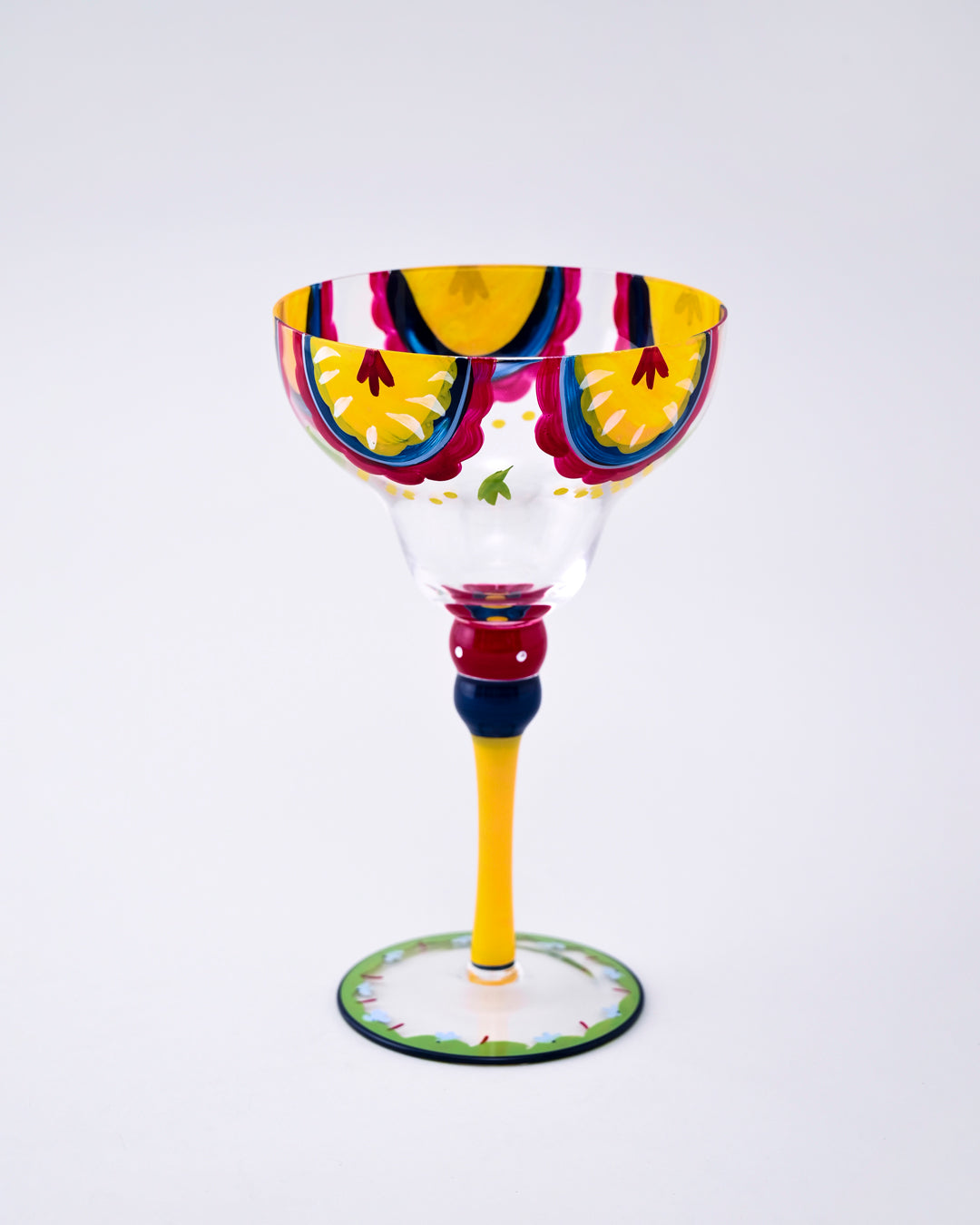 Hand-Painted Margarita Cocktail Glass - 250ml 