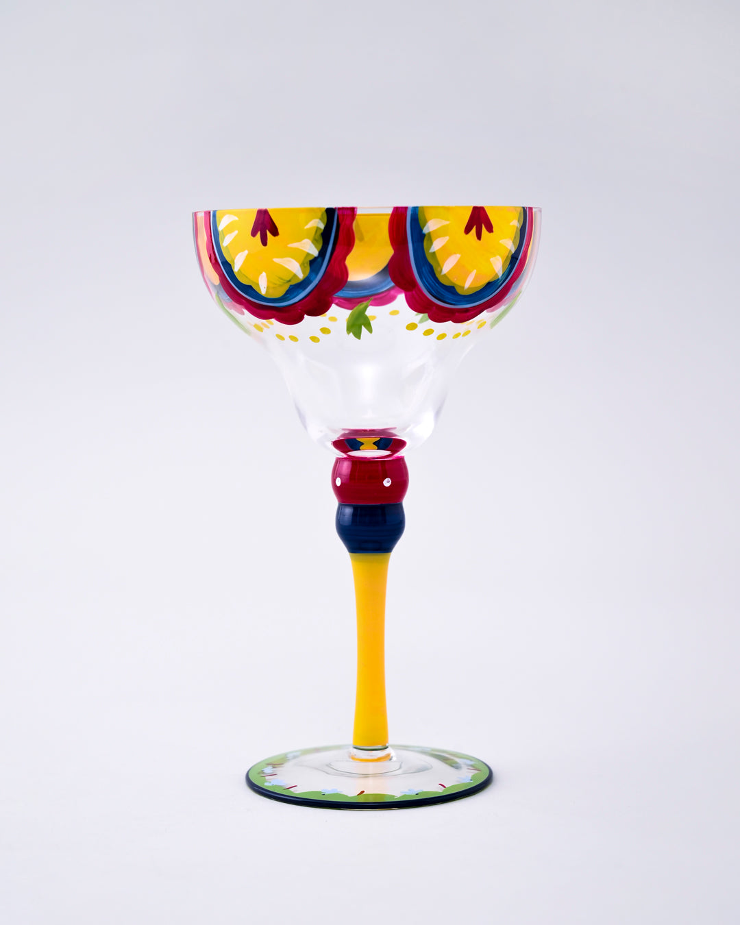 Hand-Painted Margarita Cocktail Glass - 250ml 