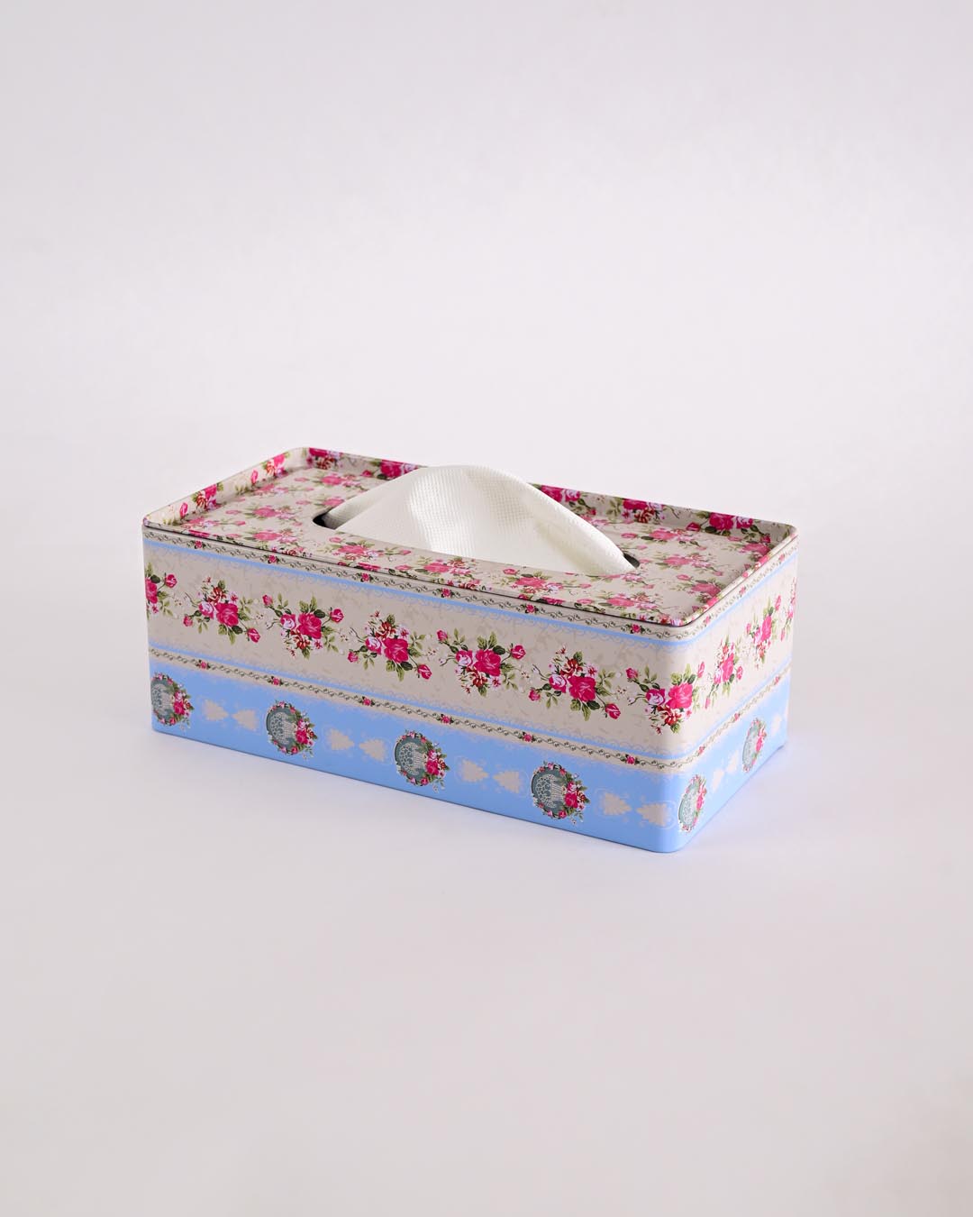 Vintage Floral Tissue Box Holder 