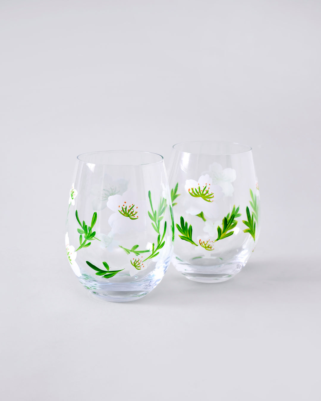 Blossom Serenity Drinking Glass - Set Of 6 