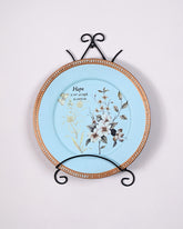 Hopeful Garden Accent Decorative Wall Plate With Stand - 13" 
