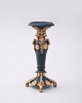 Imperial Green & Gold Floral Candle Stand 