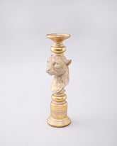 Golden Leopard Candle Stand 