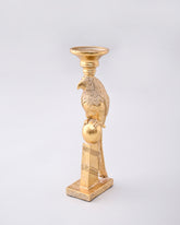 Golden Parrot Candle Stand 