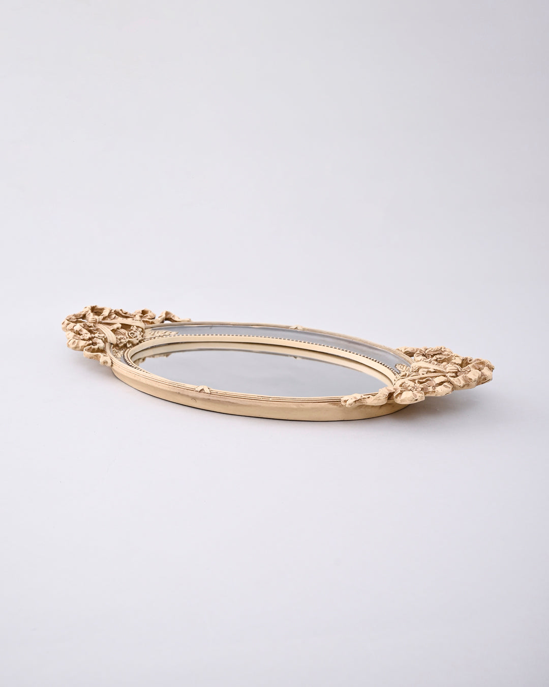 Royal Oval Bow Accent Mirror Tray 