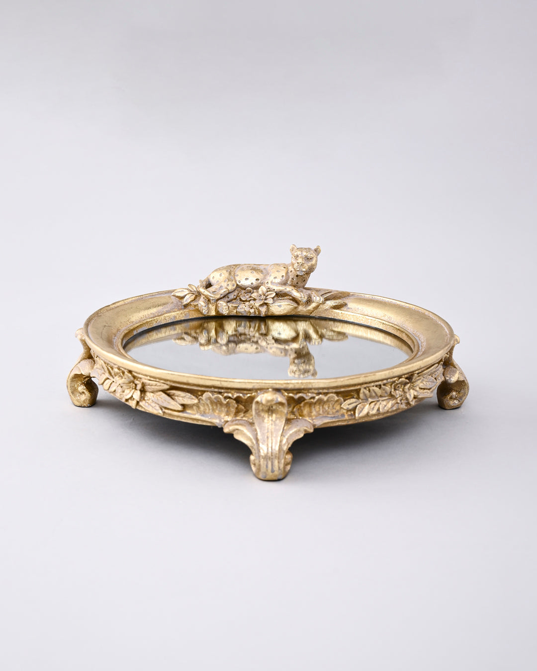 Leopard Glass Vanity Tray 