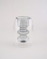 Edith Double Wall Glass Vase - Small 