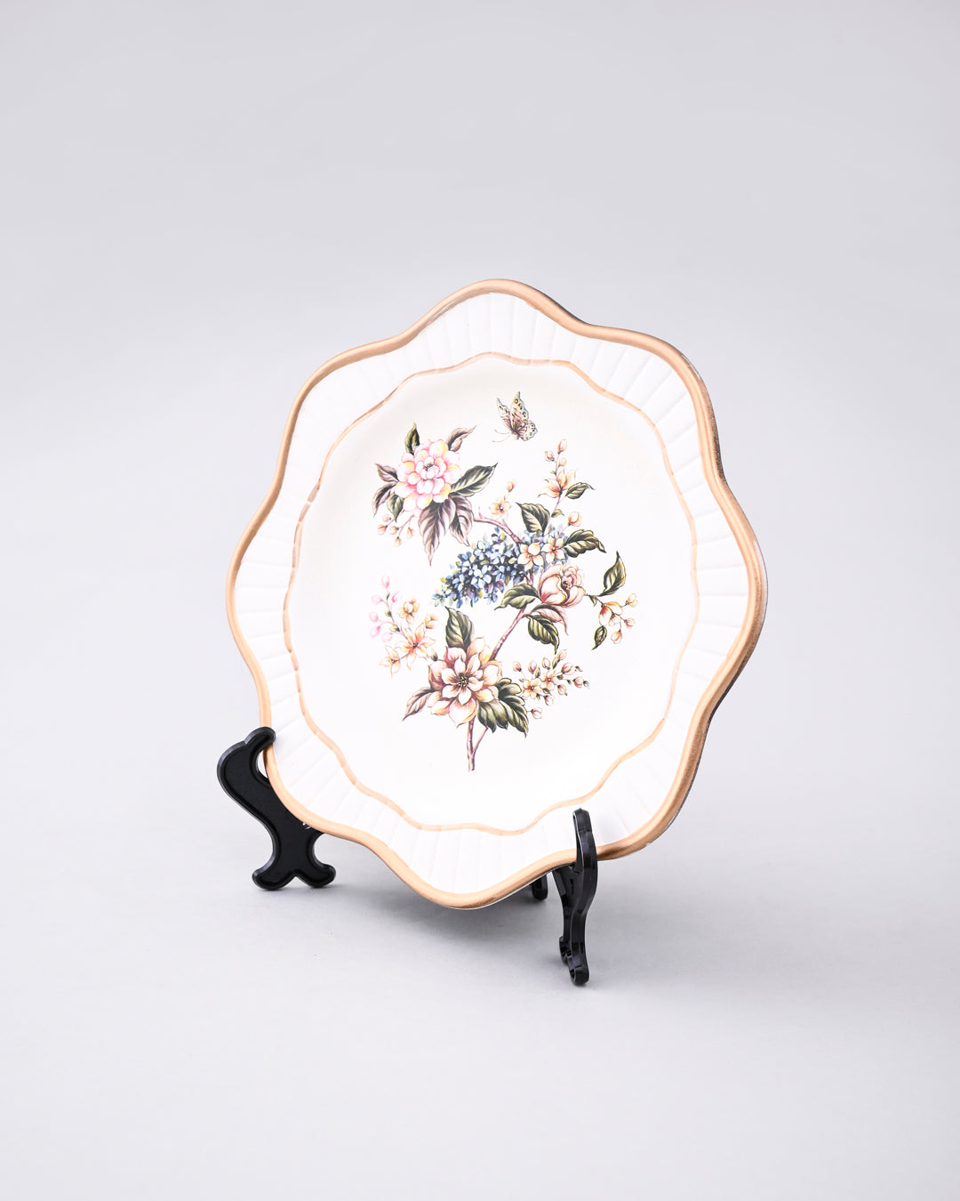 Blossom Grace Vase & Decorative Plate - Set Of 3 