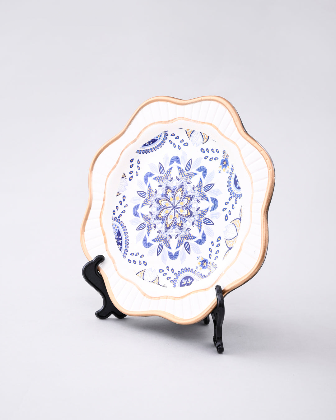 Indigo Royale Vase & Decorative Plate - Set Of 3 