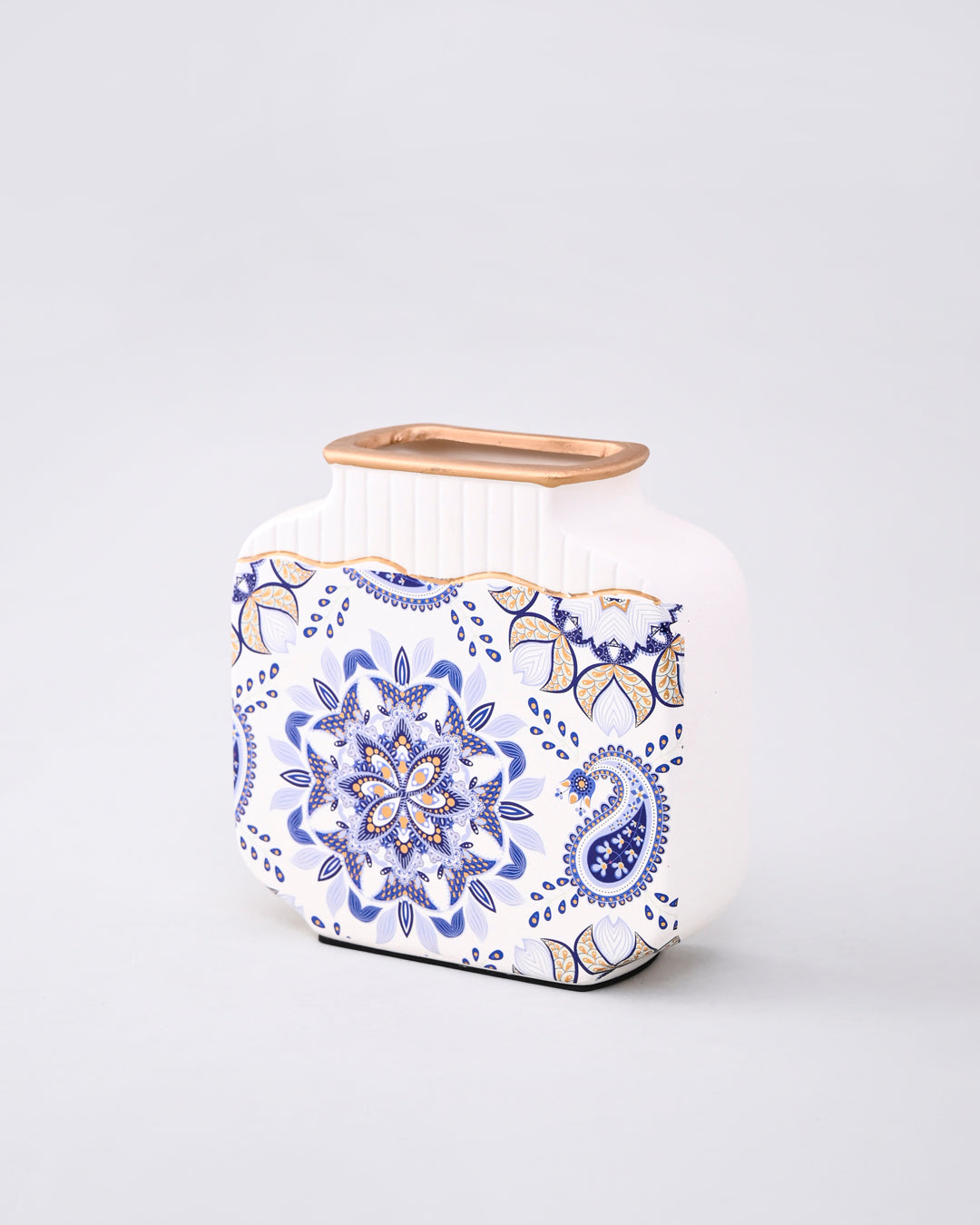 Indigo Royale Vase & Decorative Plate - Set Of 3 