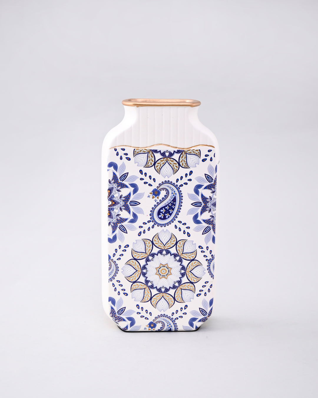 Indigo Royale Vase & Decorative Plate - Set Of 3 