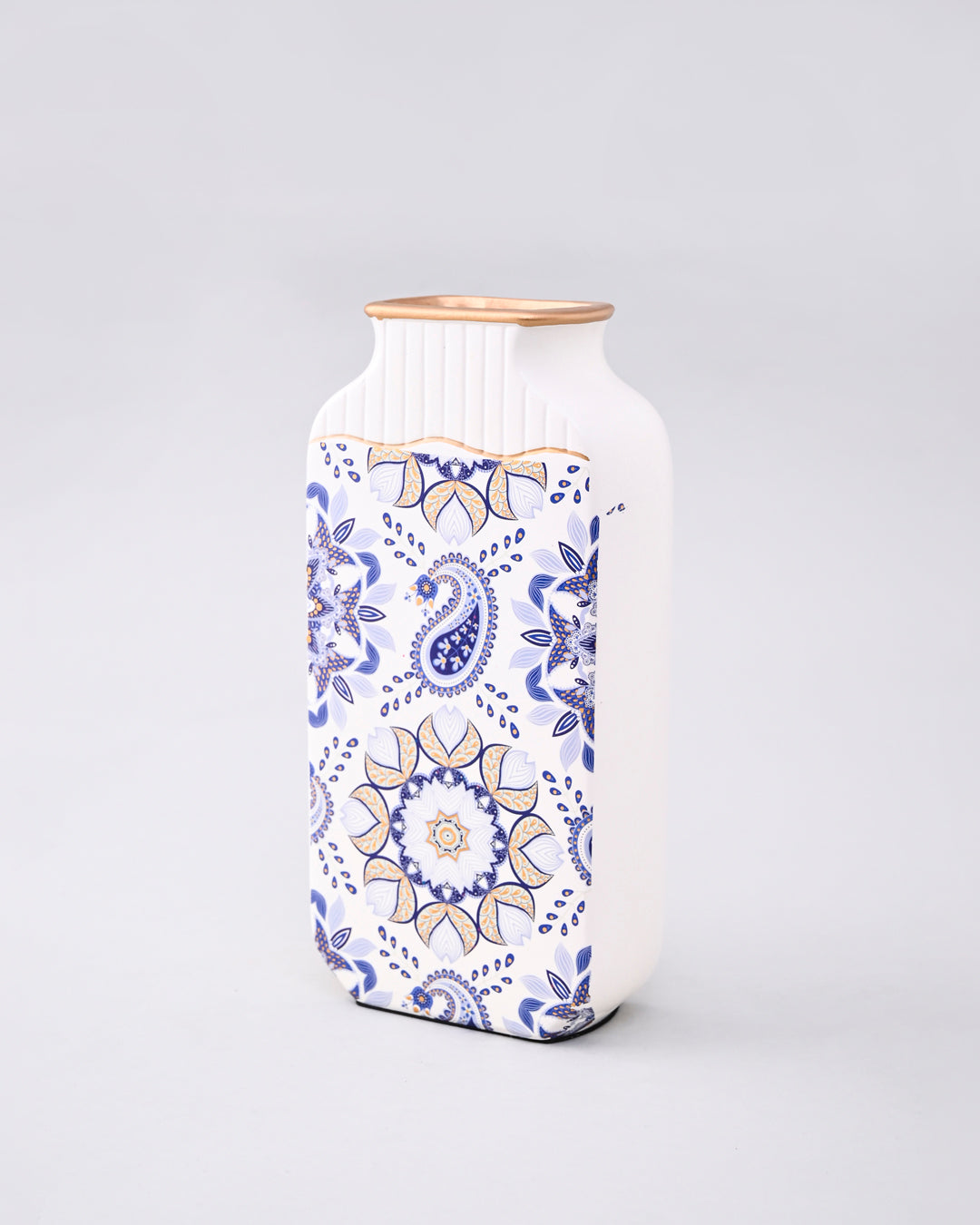 Indigo Royale Vase & Decorative Plate - Set Of 3 