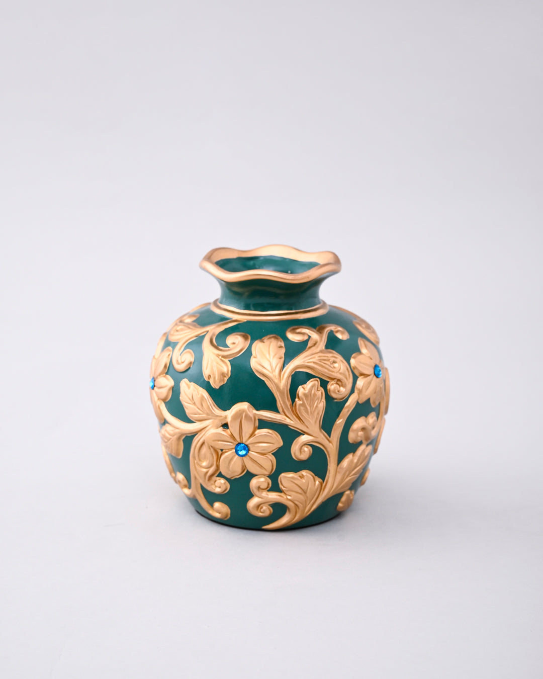 Emerald Royale Vase & Decorative Plate - Set Of 3 