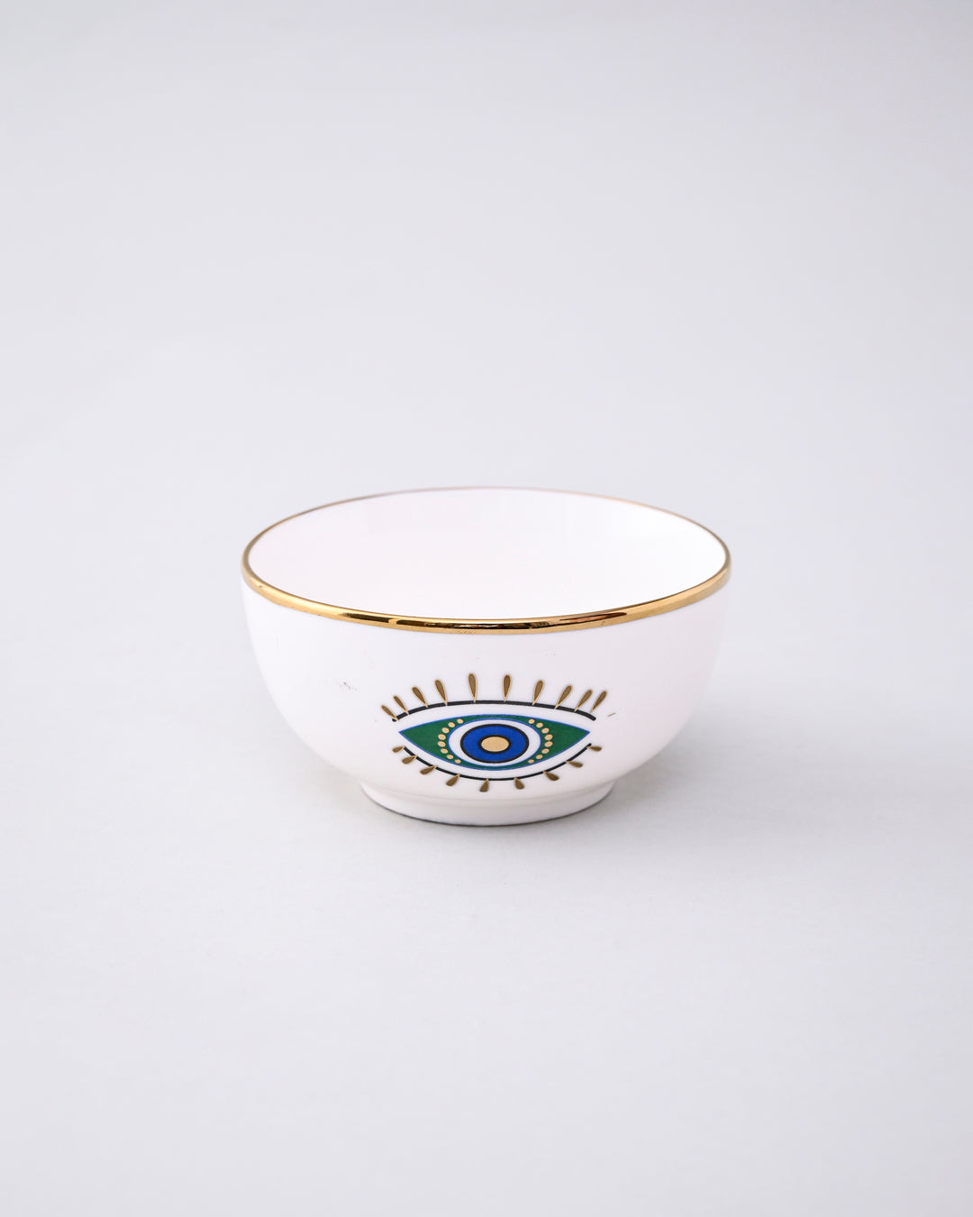 Guardian Evil Eye Ceramic Katori - Set Of 2 