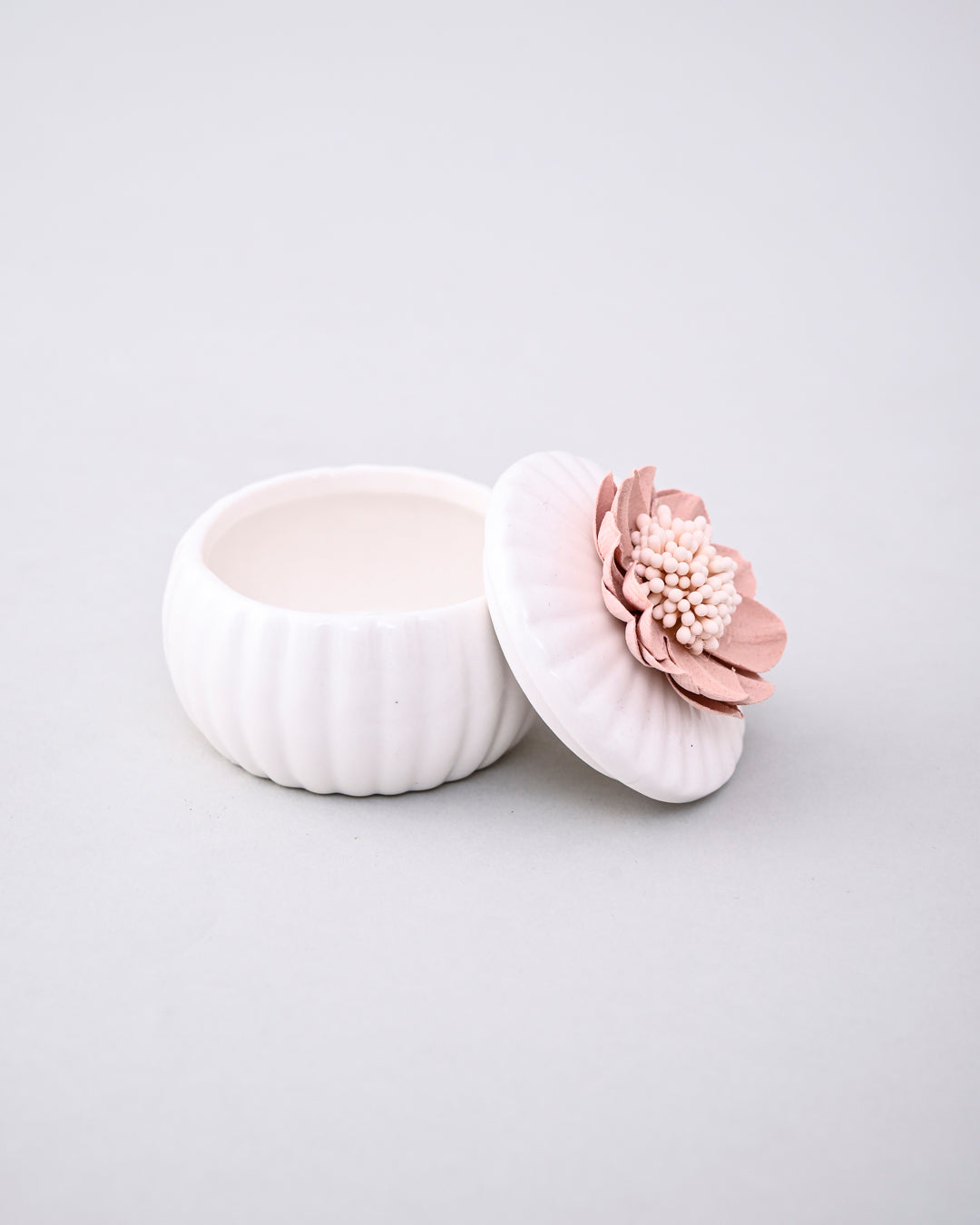 Pink Blossom Trinket Keeper - Set Of 2 
