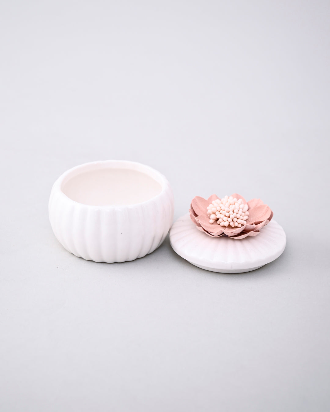 Pink Blossom Trinket Keeper - Set Of 2 
