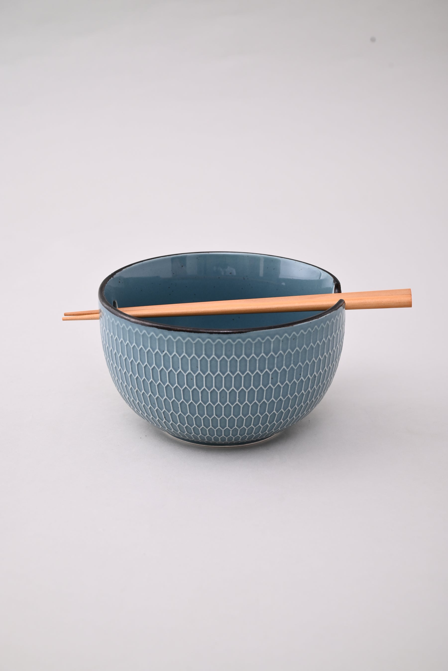 Ramen Bowl With Chopsticks - Blue 