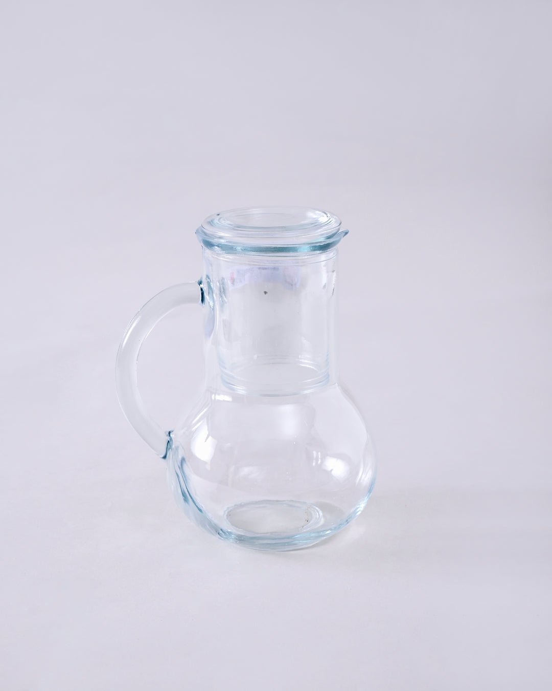 Clear Glass Jug with Tumbler Lid 