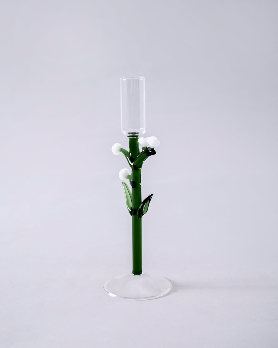 Botanical Stem Glass Candle Stand - Large 