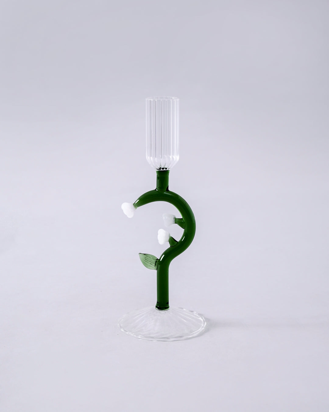 Botanical Stem Glass Candle Stand 