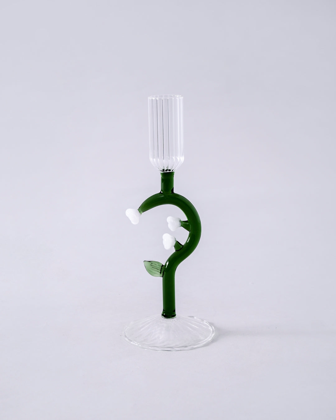 Botanical Stem Glass Candle Stand 