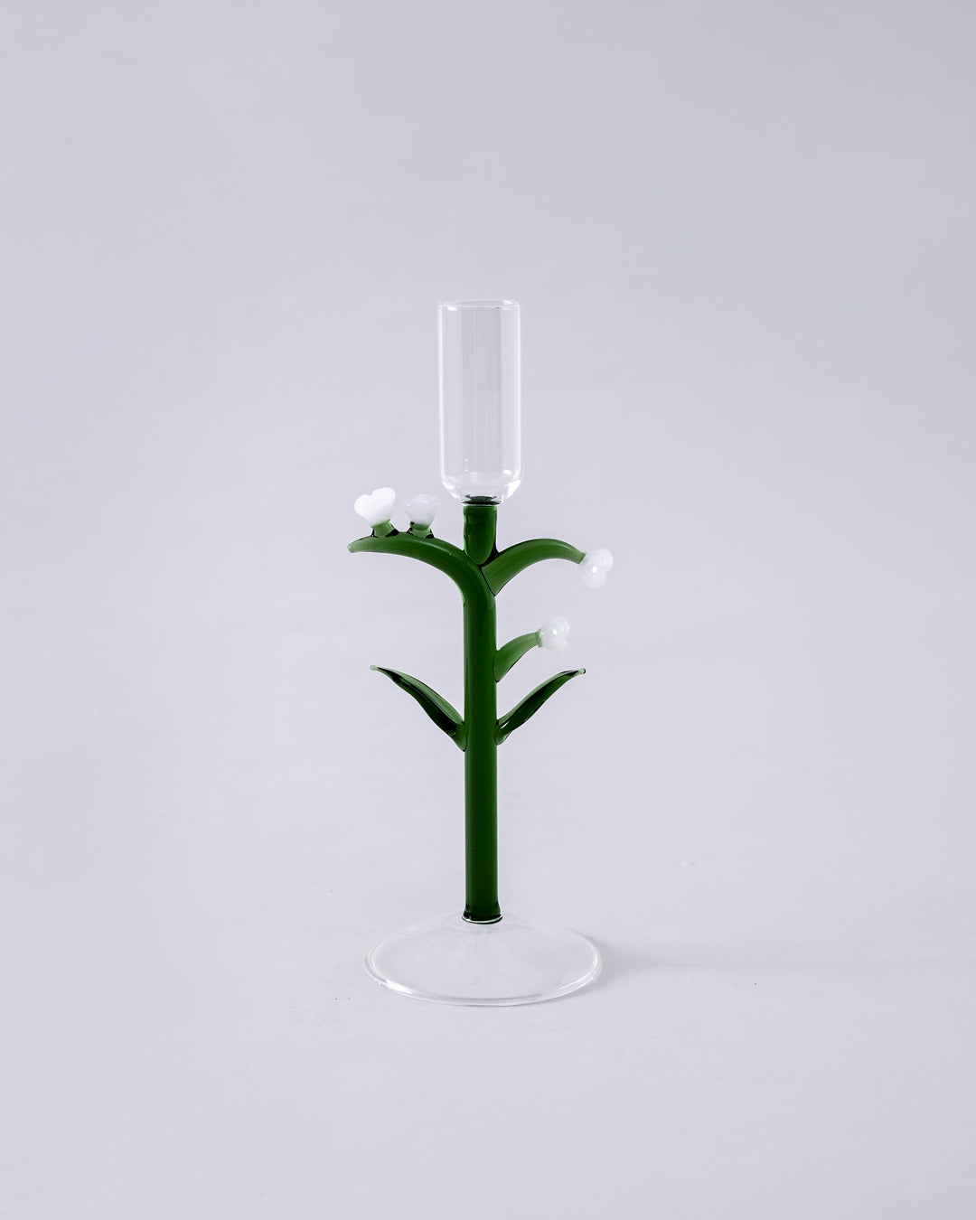 Botanical Stem Glass Candle Stand - Small 