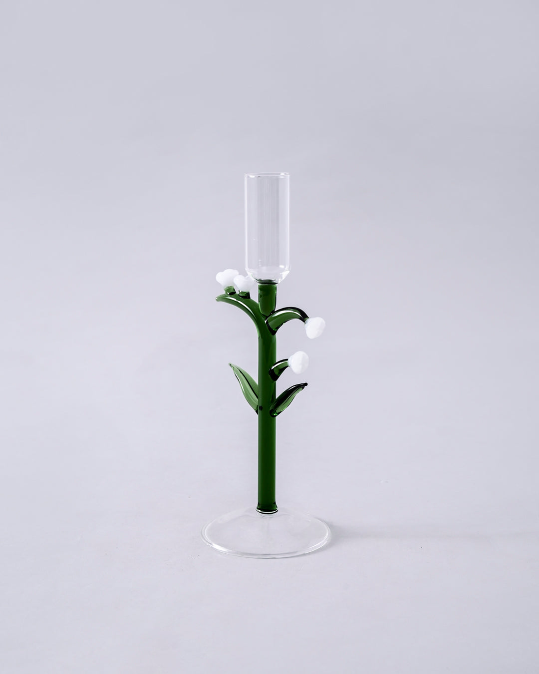 Botanical Stem Glass Candle Stand - Small 