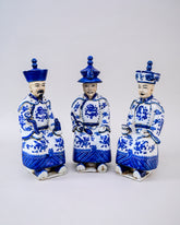 'The Qing Emperors' Porcelain Sculptures - Set of 3 
