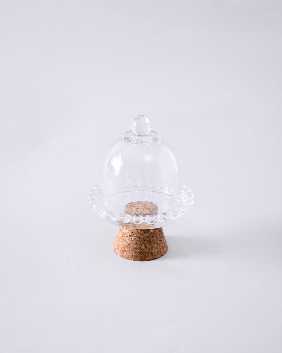 Elegant Glass Dome Butter Dish 