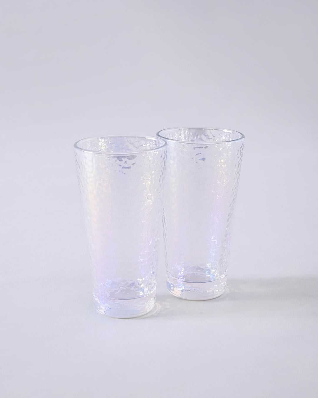 Hammered Texture Glass Tumbler - Set Of 4 