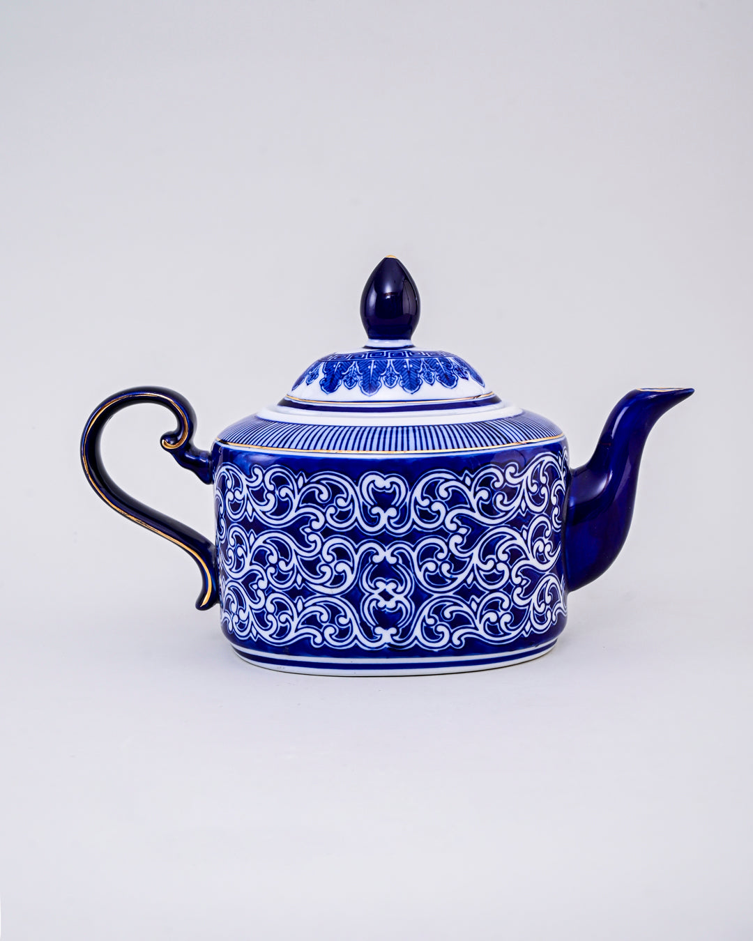 Classic Blossom Ceramic Tea Kettle 