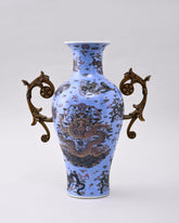 Imperial Blue Dragon Art Vase 