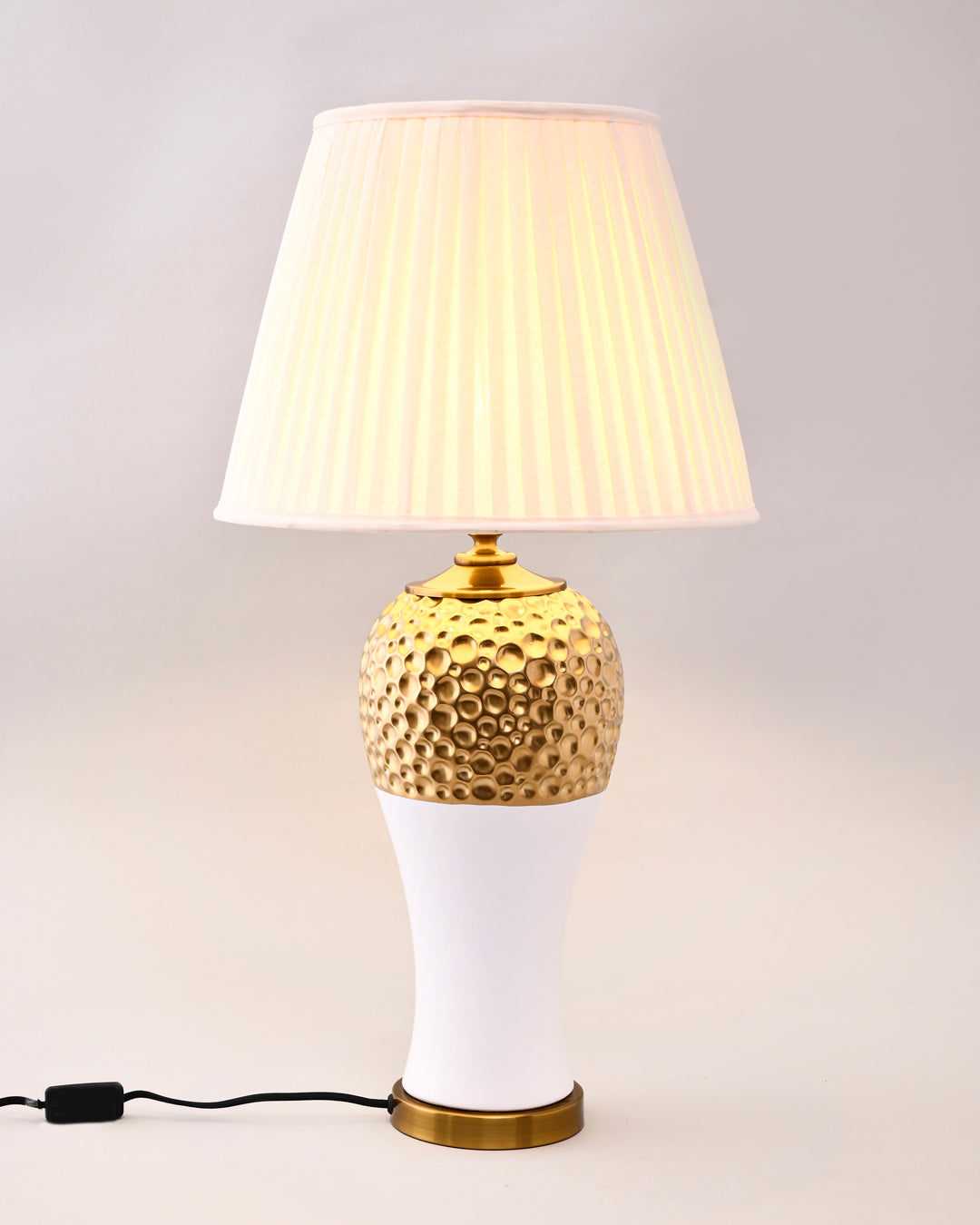 Gold Honeycomb Table Lamp 