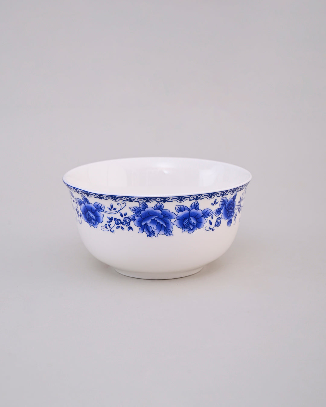 Blue & White Rose Motif Katori