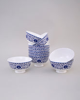 Blue Baroque Bone China Katori 