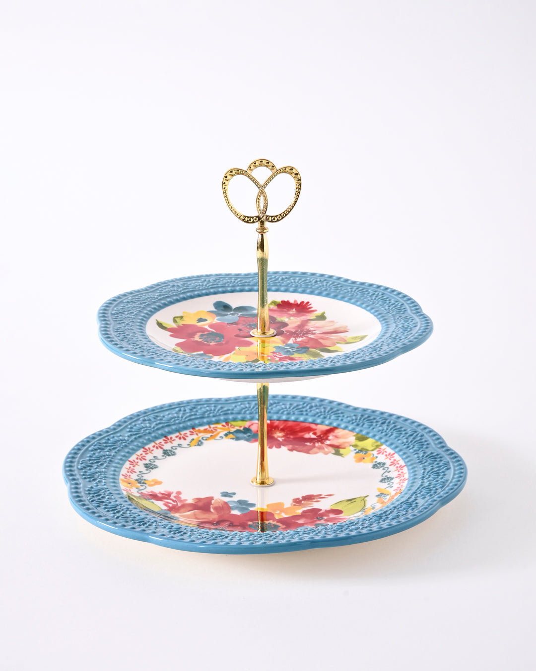 Floral Fiesta 2-Tier Cake Stand 