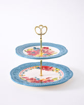 Floral Fiesta 2-Tier Cake Stand 
