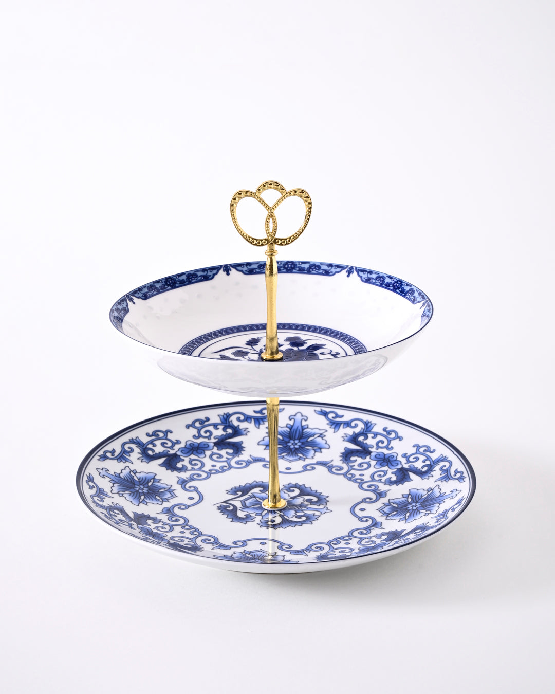 Blue & White Dynasty 2-Tier Cake Stand 