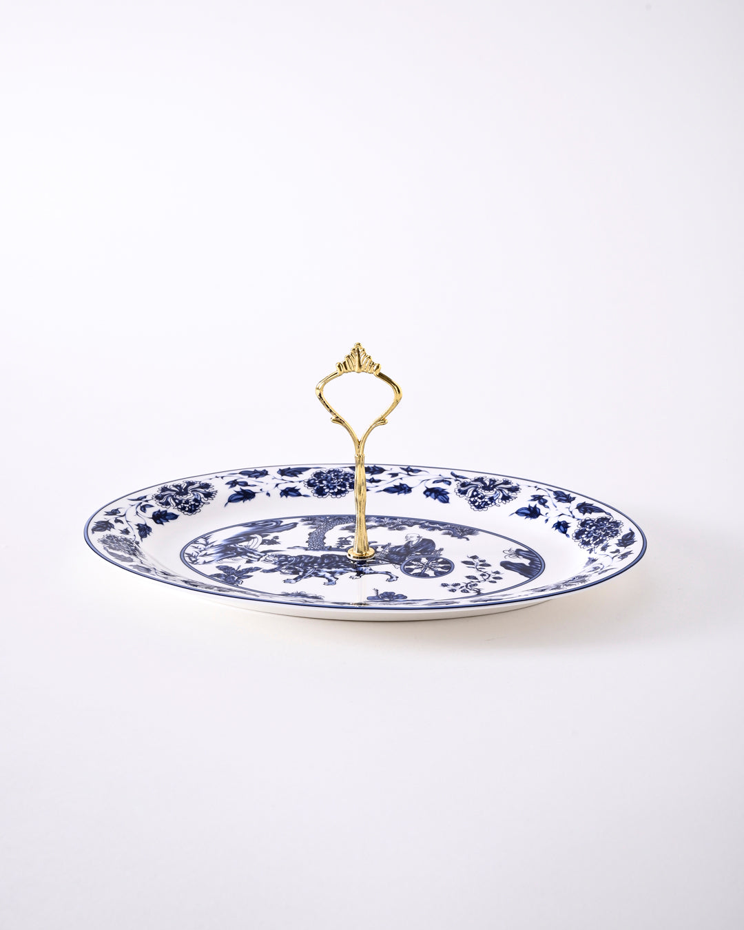 Blue & White Willow Cake Stand 