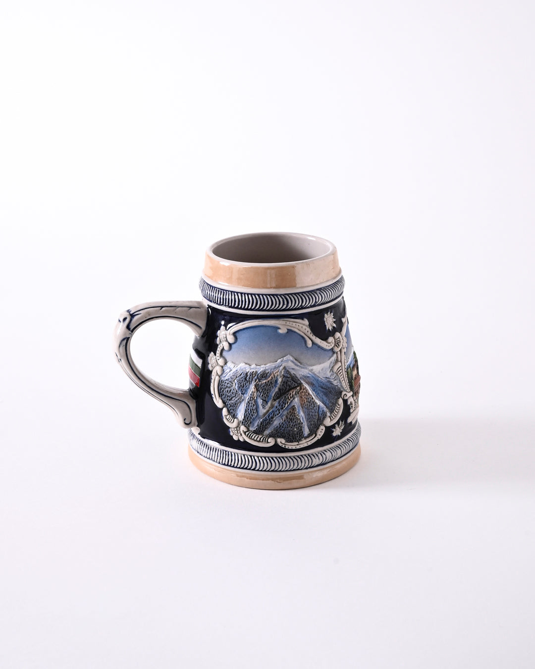 Alpine Mountain Vintage Stein Beer Mug 