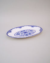 Blue & White Elegance Bone China Platter 