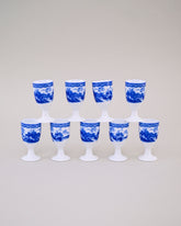 Chinoiserie Mini Sake Shot Glasses - Set of 10 