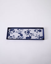 Royal Blue & White Floral Ceramic Platter 
