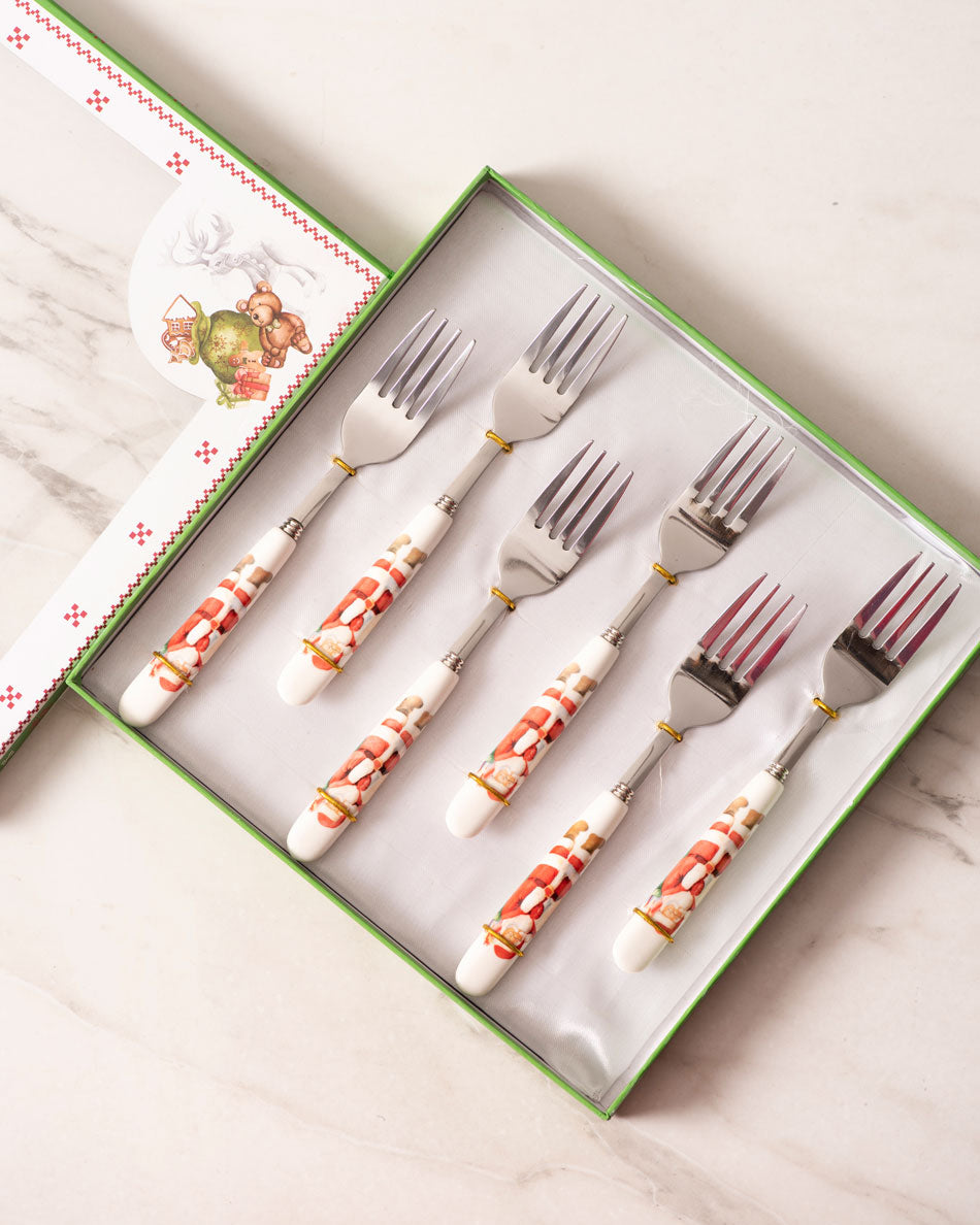 Merry Christmas' Fruit Prongs - Set of 6 