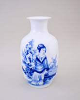Vintage Oriental Charm Handcrafted Bone China Vase 