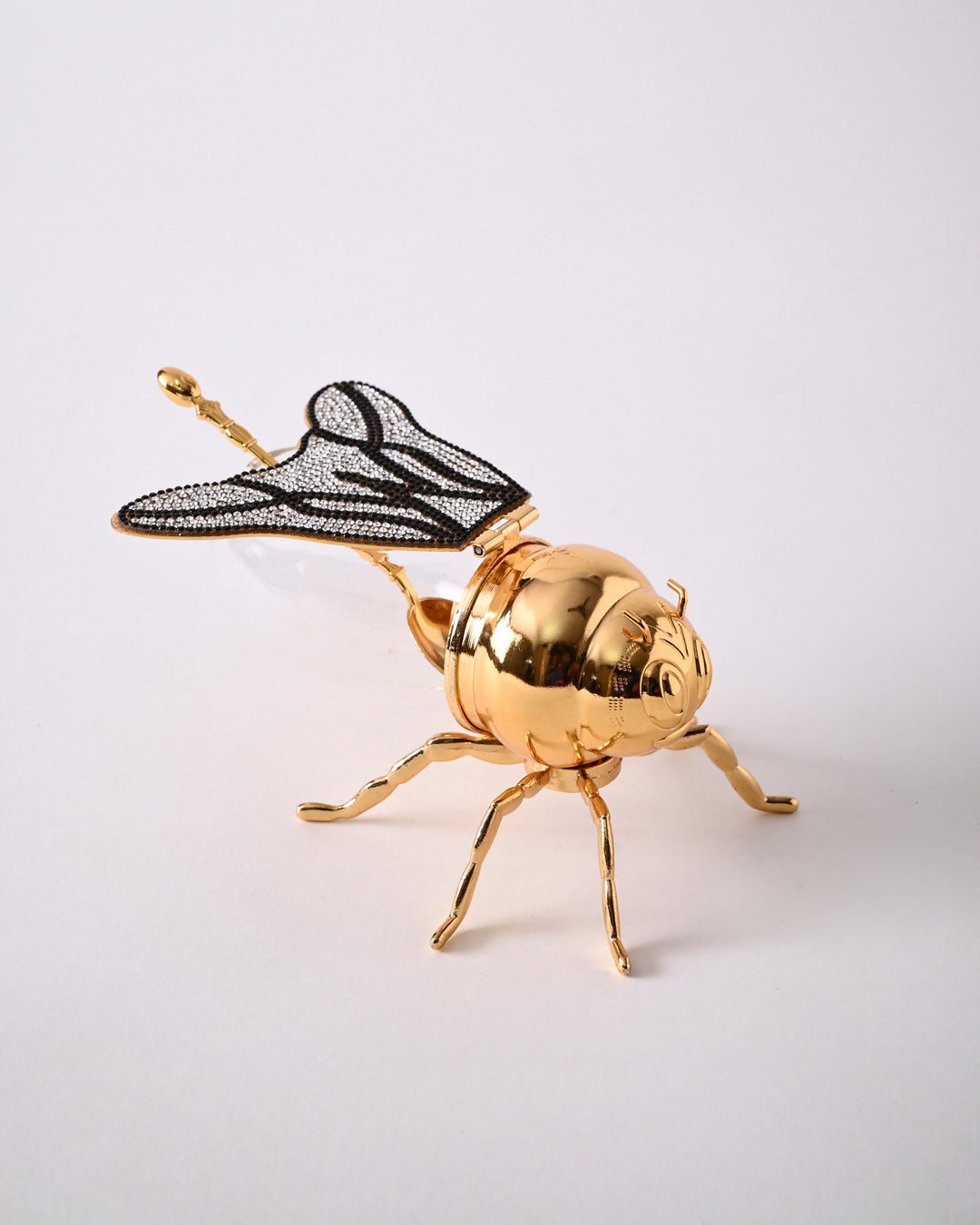 HoneyBee Honey Pot With Spoon '200 ML' - Black & White 