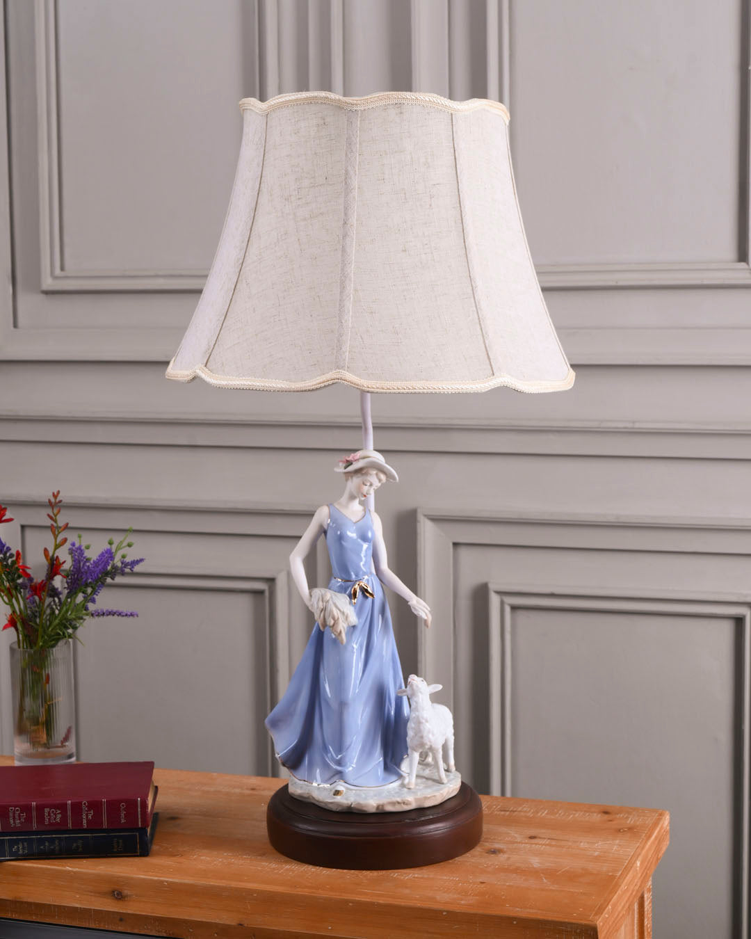 Whimsica Victorian Lady - Fine Porcelain Table Lamp 
