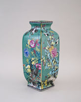 Blossom Cloisonn Enamel Vase - Green 