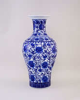 Oriental Indigo Floral Cremice Vase 