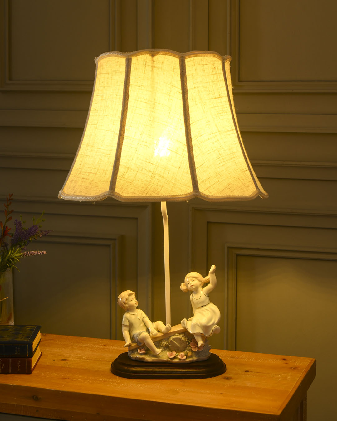 Play Seesaw - Fine Porcelain Table Lamp 